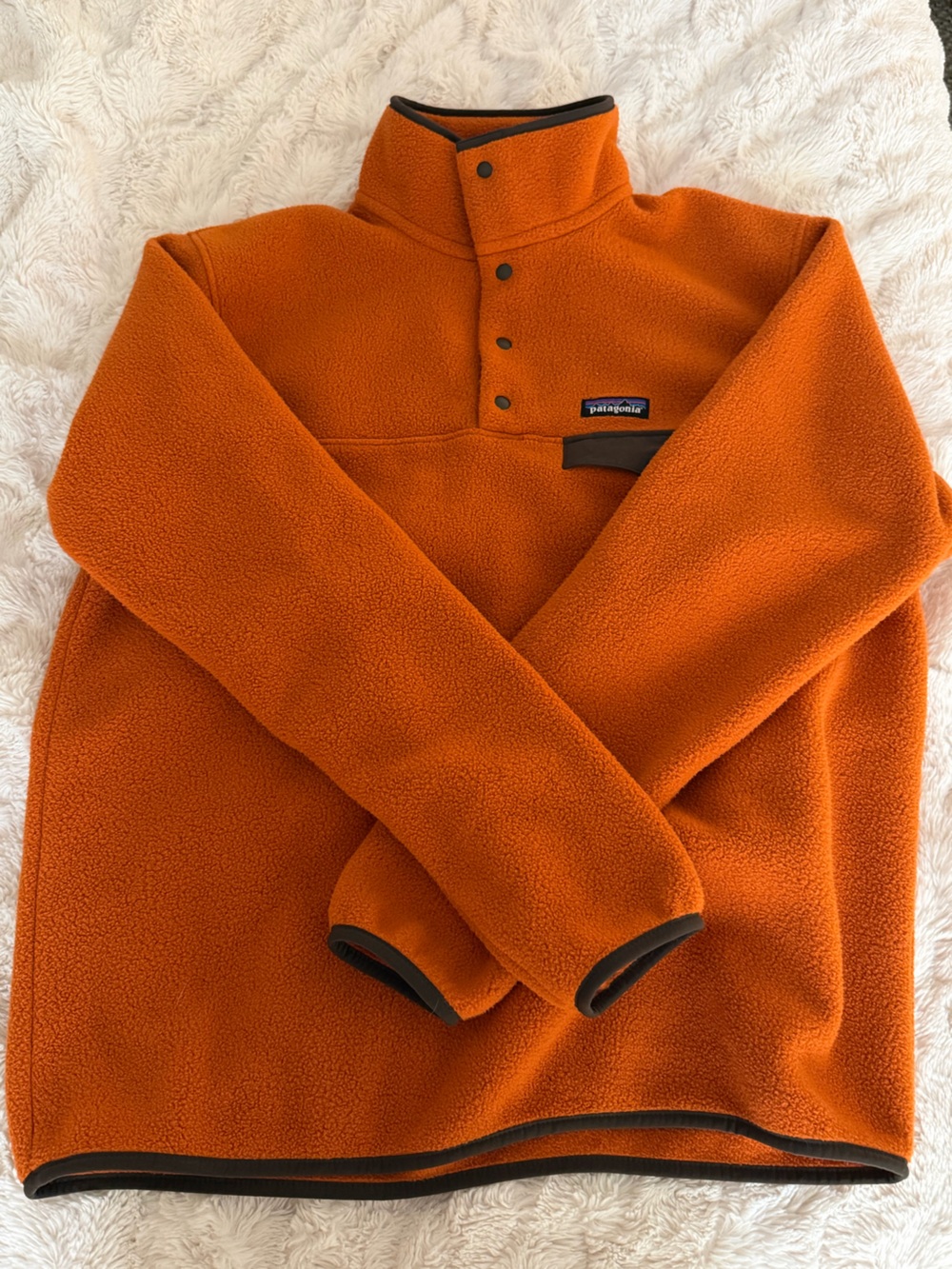 Orange Patagonia Fleece